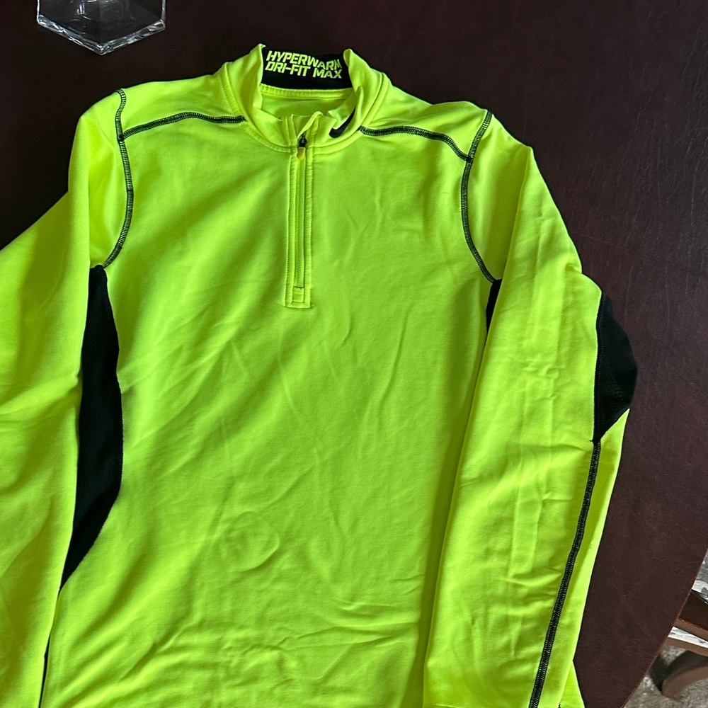 Nike Hyperwarm Dri-Fit Max Neon Green Sweatshirt